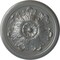 Ekena Millwork Legacy Acanthus Ceiling Medallion (Fits Canopies up to 3 1/2"), 12 3/4"OD x 7/8"P, Silver CM12LESLS - alternate 1